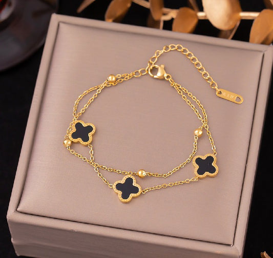 Trendy Korean Alloy Anklet/Bracelet | Celebrity Style | Elegant & Versatile for Students