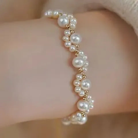 Korean Cat’s Paw Pearl Bracelet | Elegant Beaded Fashion Jewelry for Girls & Women
