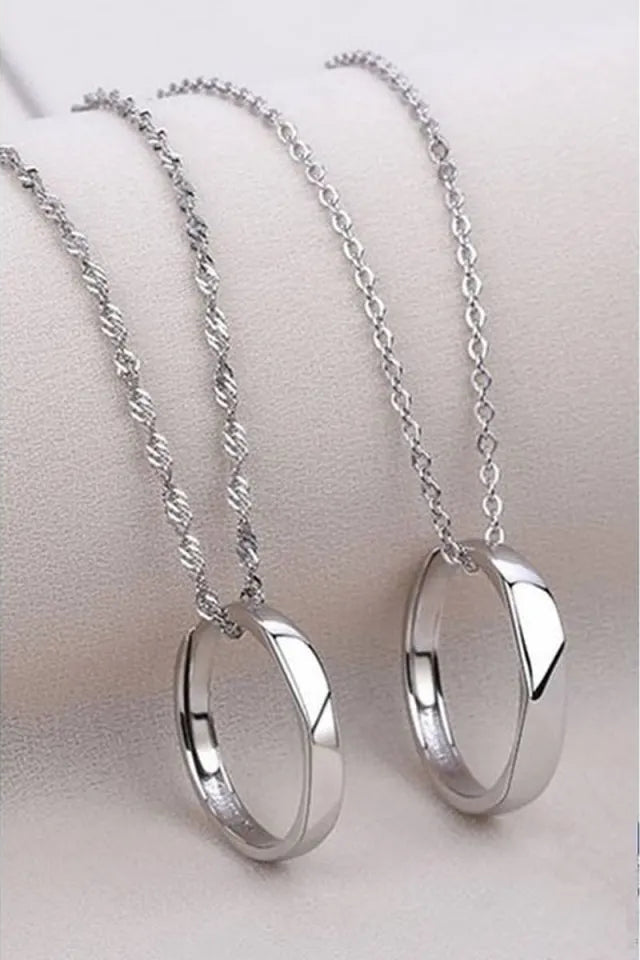 Silver Stainless Steel Locket Pendant Necklace – Stylish Jewelry for Girls & Women