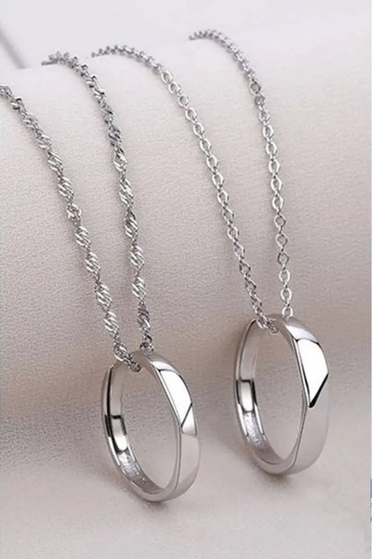 Silver Stainless Steel Locket Pendant Necklace – Stylish Jewelry for Girls & Women