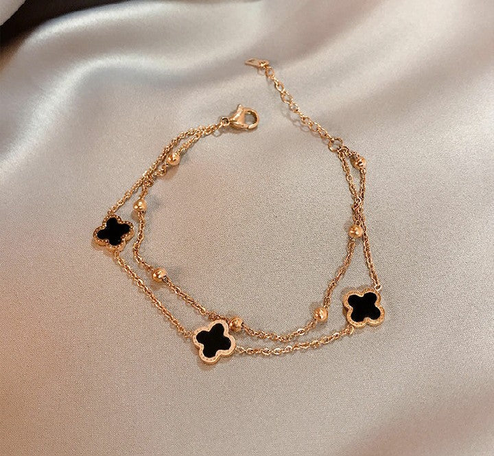 Trendy Korean Alloy Anklet/Bracelet | Celebrity Style | Elegant & Versatile for Students