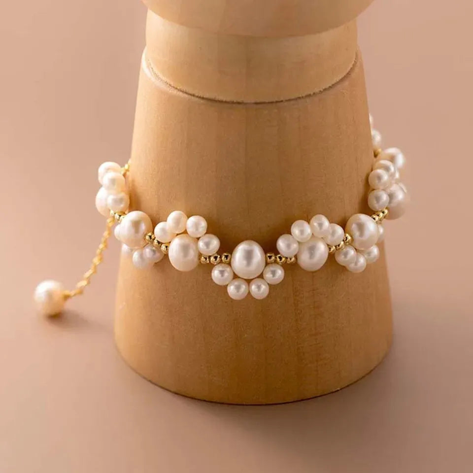 Korean Cat’s Paw Pearl Bracelet | Elegant Beaded Fashion Jewelry for Girls & Women
