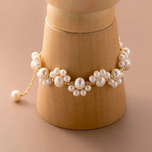 Korean Cat’s Paw Pearl Bracelet | Elegant Beaded Fashion Jewelry for Girls & Women
