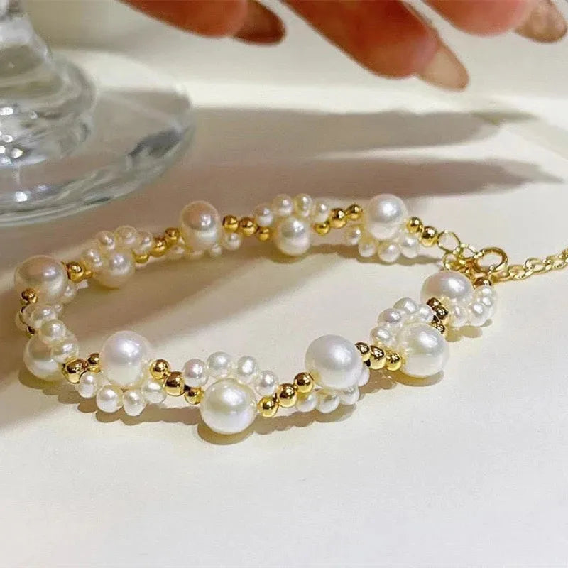 Korean Cat’s Paw Pearl Bracelet | Elegant Beaded Fashion Jewelry for Girls & Women