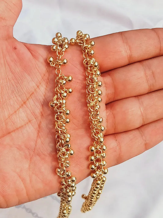 Elegant Antique Anklet Payals | Golden & Silver | Wedding & Party Jewelry for Women & Girls