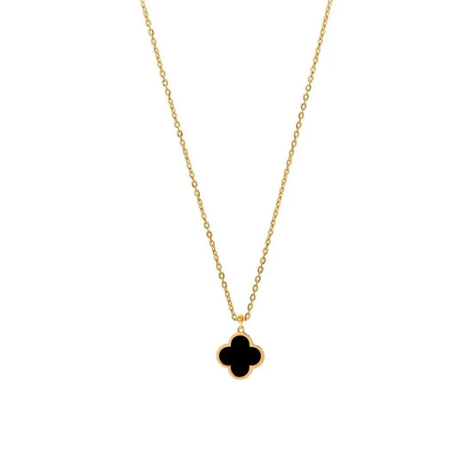 Black Clover Pendant Necklace
