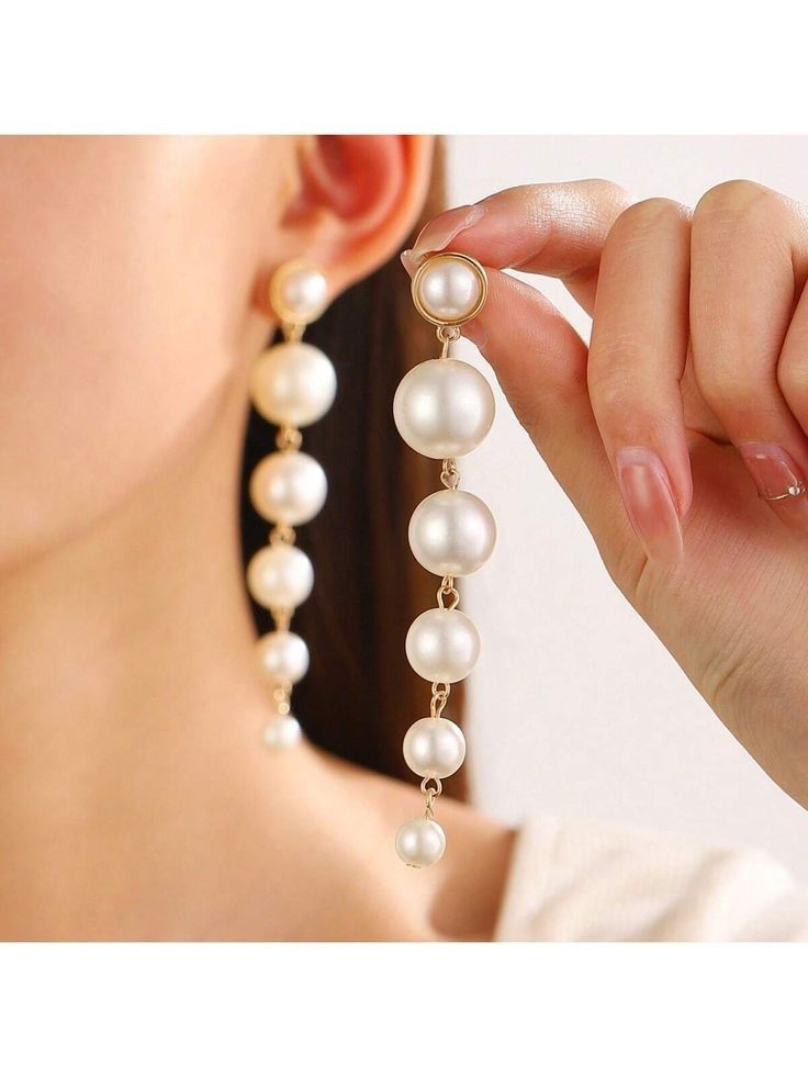 Elegant Pearl Drop Earrings | Fashion Jewelry for Girls & Women