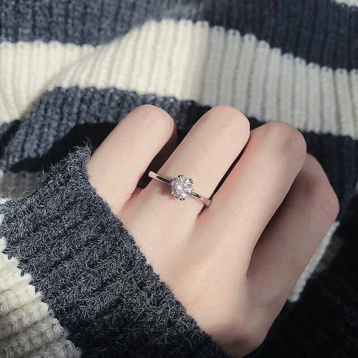 Diamond Stainless Steel Ring for Women & Girls – Stylish & Durable