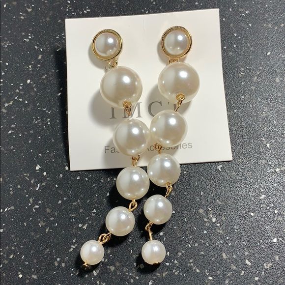 Elegant Pearl Drop Earrings | Fashion Jewelry for Girls & Women