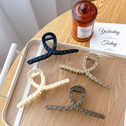 Elegant Quilted Bow Hair Claw Clip – Stylish & Secure Grip for All Hair Types