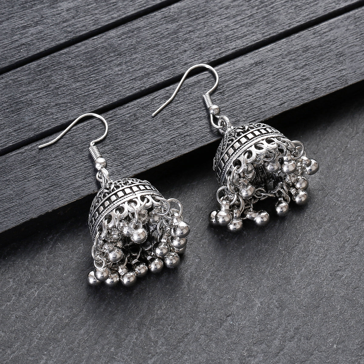 Classic Small Jhumky Earrings – Silver  Color for Girls and Women