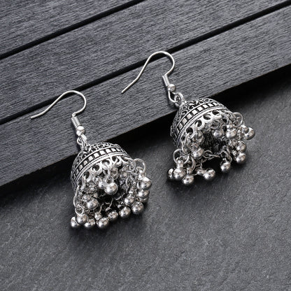 Classic Small Jhumky Earrings – Silver  Color for Girls and Women