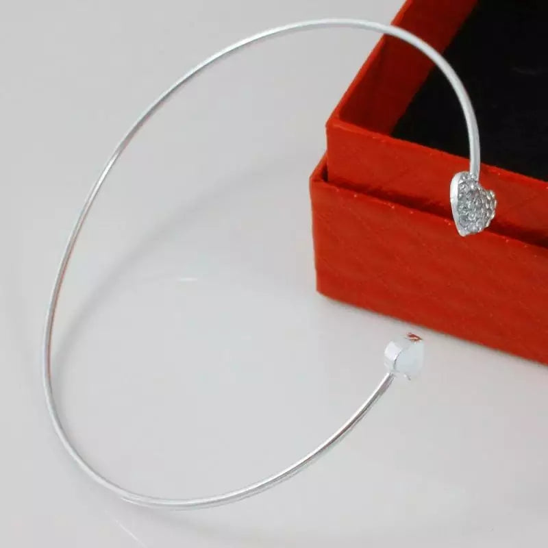 Trendy Double Heart Adjustable Bracelet – Golden & Silver Finish for Girls