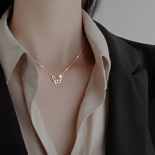 WhisperWing Butterfly Necklace – Delicate Elegance in Every Detail