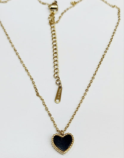 Trendy Heart Pendant Necklace – Stainless Steel, Anti-Tarnish & Waterproof for Girls & Women