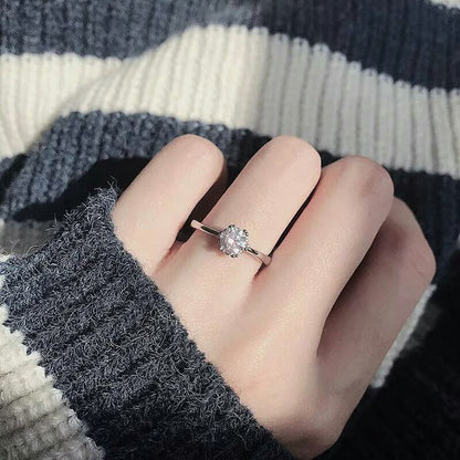 Diamond Stainless Steel Ring for Women & Girls – Stylish & Durable